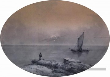 Ivan Aivazovsky sur la mer Paysage marin Peinture à l'huile